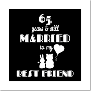 65Th Wedding Day Couples Married With Best Friend Posters and Art